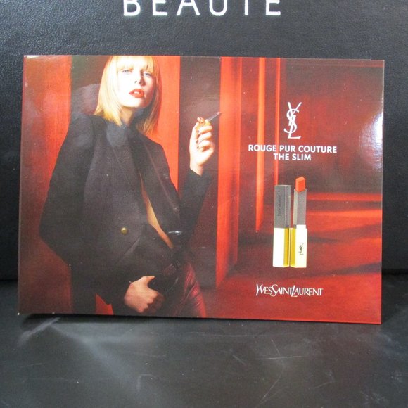 YSL YVES SAINT LAURENT ROUGE PUR COUTURE THE SLIM LIPSTICK SAMPLE CARD LOT OF 5 - Picture 2 of 4